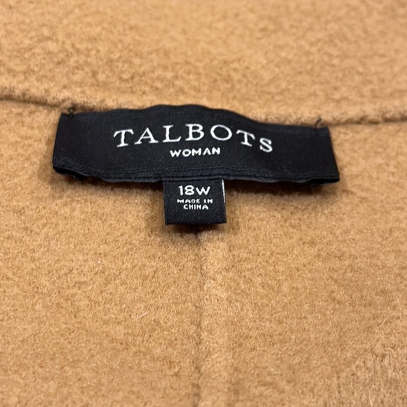 Talbots Camel Color Fleece Coat - Picture 3 of 6